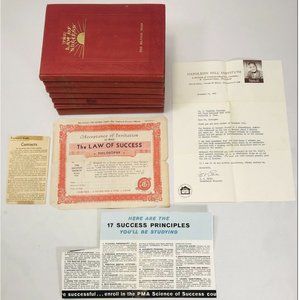 SOLD/INA The Law of Success by Napoleon Hill 1955 Edition 16 Lessons & MORE.